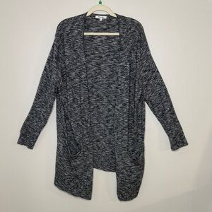 Madewell Charcoal Open Front Cardigan